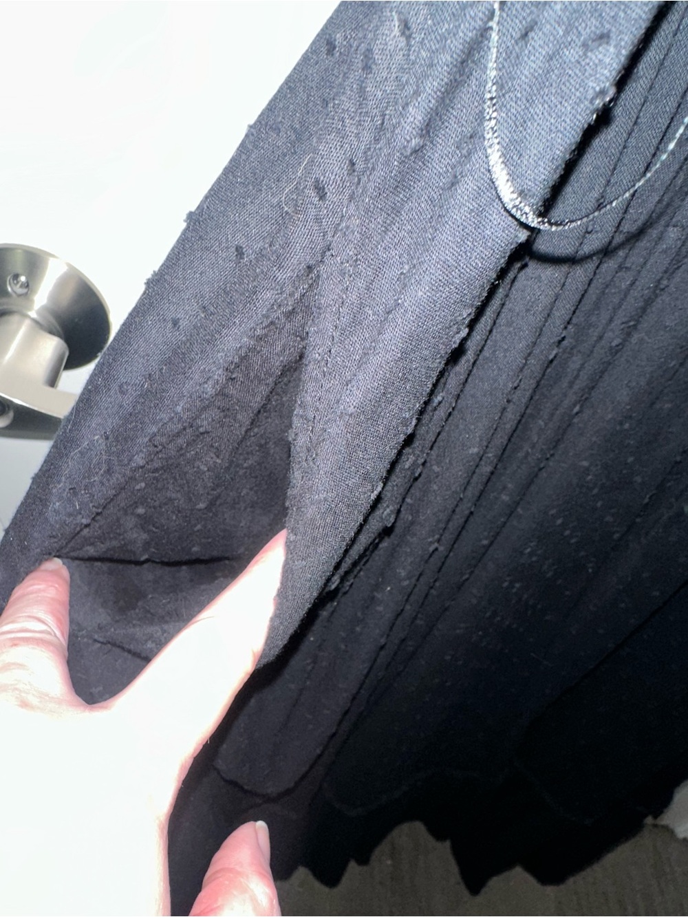 Old navy black eyelet Maxi Dress with Smocked Waist - Picture 4 of 5